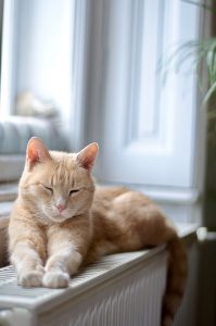cat-enjoying-warmth-of-radiator